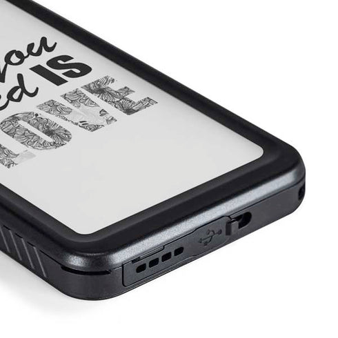 All You Need Is Love BW Galaxy S23 Waterproof Case
