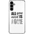 All You Need Is Love BW Galaxy S24 Plus Clear Case