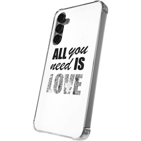 All You Need Is Love BW Galaxy S24 Plus Clear Case