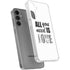 All You Need Is Love BW Galaxy S24 Plus Clear Case