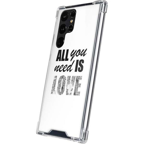 All You Need Is Love BW Galaxy S24 Ultra Clear Case