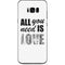 All You Need Is Love BW Galaxy S8 Skin