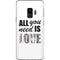 All You Need Is Love BW Galaxy S9 Skin