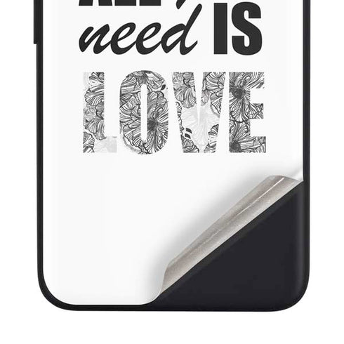 All You Need Is Love BW Google Pixel 4a Skin