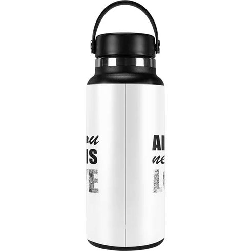 All You Need Is Love BW Hydro Flask 32oz Wide Mouth Skin
