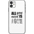 All You Need Is Love BW iPhone 11 Skin