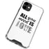All You Need Is Love BW iPhone 12 Clear Case