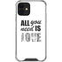 All You Need Is Love BW iPhone 12 Mini Clear Case