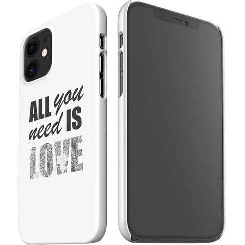 All You Need Is Love BW iPhone 12 Mini Lite Case