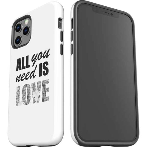 All You Need Is Love BW iPhone 12 Pro Max Impact Case