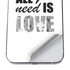 All You Need Is Love BW iPhone 12 Pro Skin