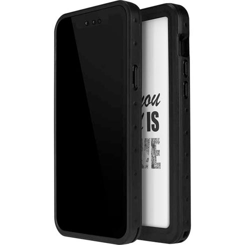 All You Need Is Love BW iPhone 12 Pro Waterproof Case