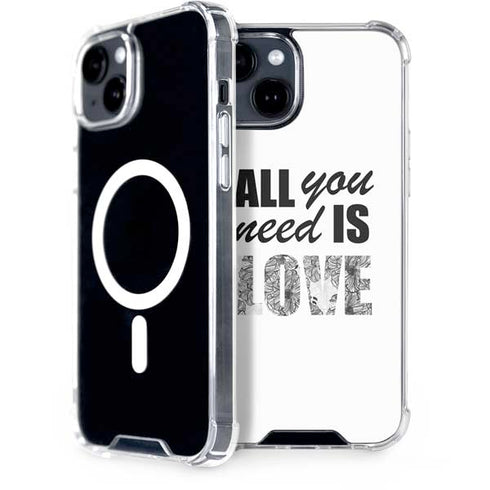 All You Need Is Love BW iPhone 13 MagSafe Case