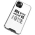 All You Need Is Love BW iPhone 13 Mini Clear Case