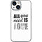 All You Need Is Love BW iPhone 13 Mini Skin
