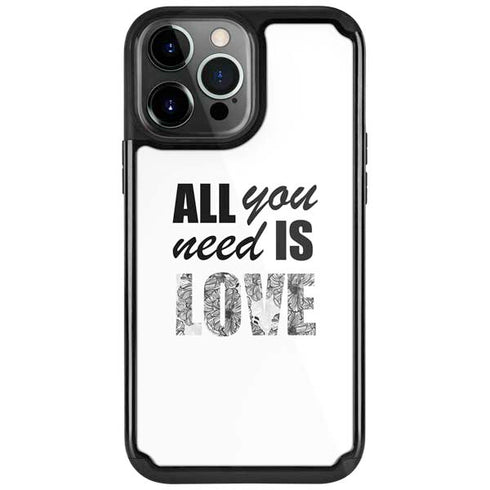 All You Need Is Love BW iPhone 13 Pro Cargo Case