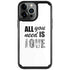 All You Need Is Love BW iPhone 13 Pro Cargo Case