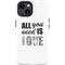 All You Need Is Love BW iPhone 14 Plus Impact Case