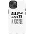 All You Need Is Love BW iPhone 15 Impact Case