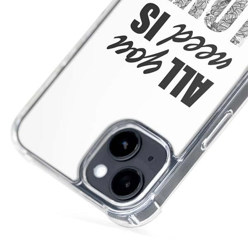 All You Need Is Love BW iPhone 15 Plus MagSafe Case