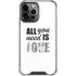 All You Need Is Love BW iPhone 14 Pro Max Clear Case