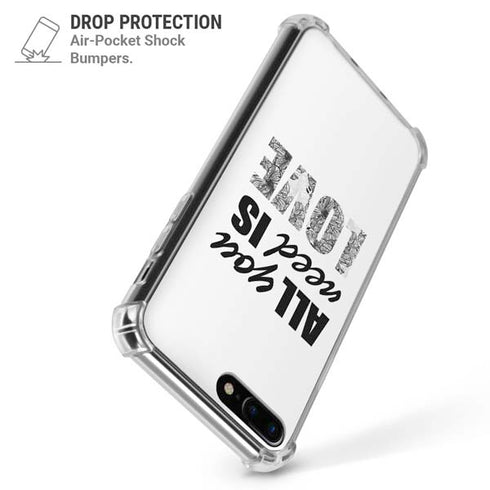 All You Need Is Love BW iPhone 7/8 Plus Clear Case