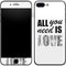 All You Need Is Love BW iPhone 8 Plus Skin