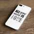 All You Need Is Love BW iPhone 8 Plus Skin