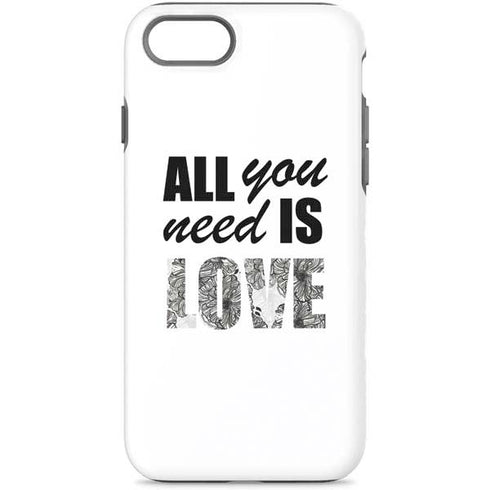 All You Need Is Love BW iPhone 8 Pro Case