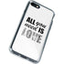 All You Need Is Love BW iPhone SE (2nd & 3rd Gen) Clear Case