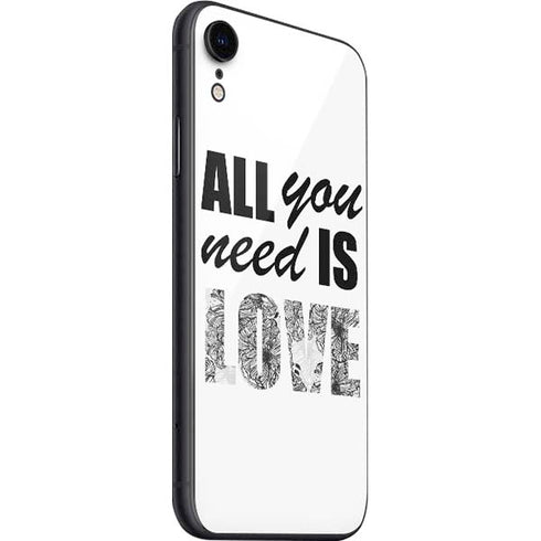 All You Need Is Love BW iPhone SE (2nd & 3rd Gen) Skin