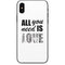 All You Need Is Love BW iPhone X Skin