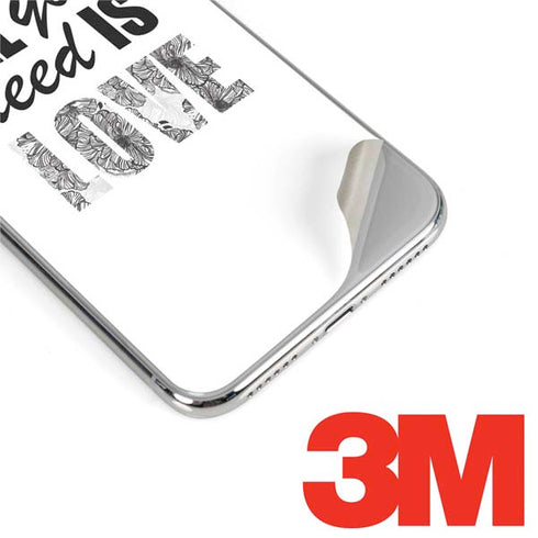 All You Need Is Love BW iPhone X Skin