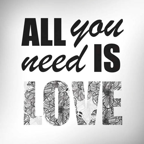 All You Need Is Love BW iPhone X Skin