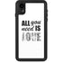 All You Need Is Love BW iPhone XR Waterproof Case