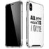 All You Need Is Love BW iPhone XS Max Clear Case