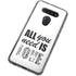 All You Need Is Love BW LG K51/Q51 Clear Case