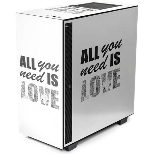 All You Need Is Love BW NZXT H510 Compact ATX Mid-Tower Case Skin