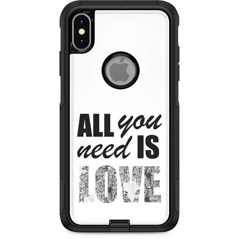 All You Need Is Love BW Otterbox Commuter iPhone Skin