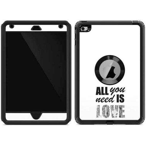All You Need Is Love BW Otterbox Defender iPad Skin