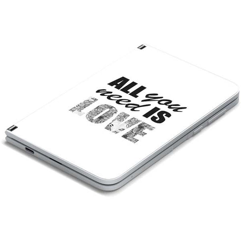 All You Need Is Love BW Surface Duo Skin