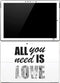 All You Need Is Love BW Surface Pro (2017) Skin