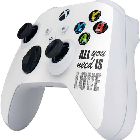 All You Need Is Love BW Xbox Series S Controller Skin