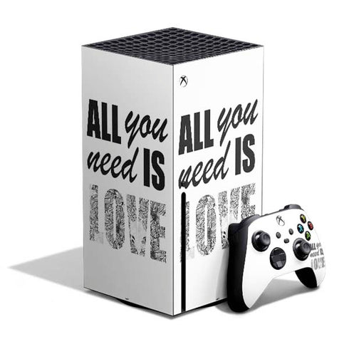 All You Need Is Love BW Xbox Series X Bundle Skin