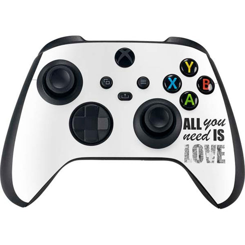 All You Need Is Love BW Xbox Series X Controller Skin