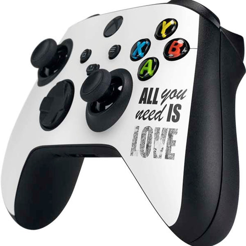 All You Need Is Love BW Xbox Series X Controller Skin