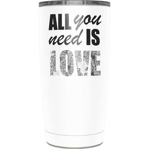 All You Need Is Love BW Yeti 20oz Tumbler Skin