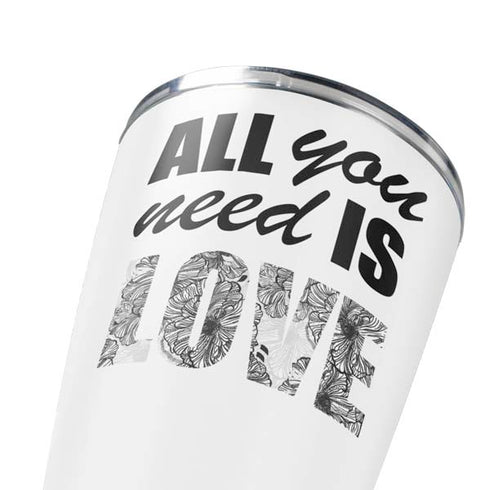 All You Need Is Love BW Yeti 20oz Tumbler Skin