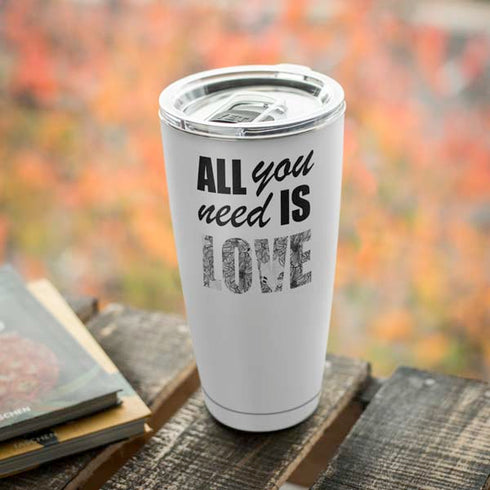 All You Need Is Love BW Yeti 20oz Tumbler Skin
