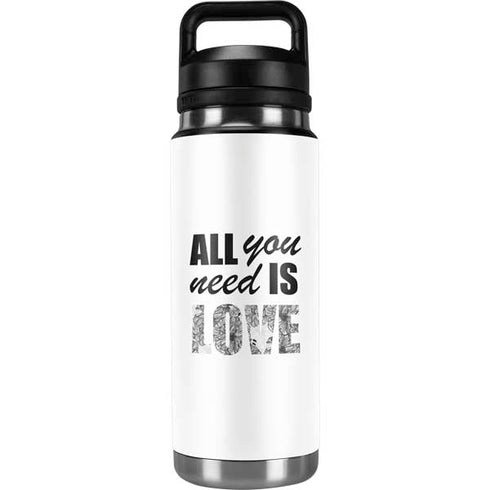 All You Need Is Love BW YETI Rambler 26oz Bottle Skin